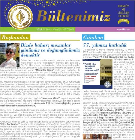 2022 Nisan Mayıs Haziran