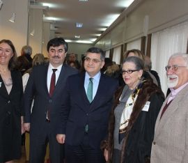 Nüzhet Gökdoğan'ın kızı Prof. Gönül Gökdoğan, Prof.Dr.Dursun Koçer , Kaymakam Dr. Mustafa Özraslan , Elif Sungur